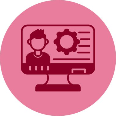 Web simgesi basit illüstrasyon ayarlanıyor