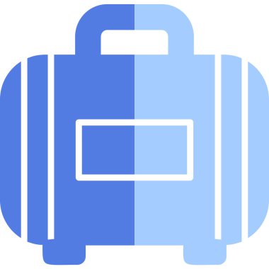 Bavul web simgesi, vektör çizim