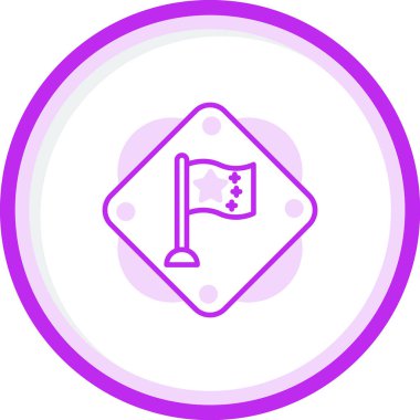 Çin bayrak simgesinin vektör illüstrasyonu