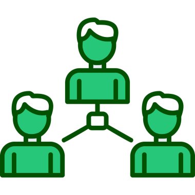 Sosyoloji simgesinin vektör illüstrasyonu 