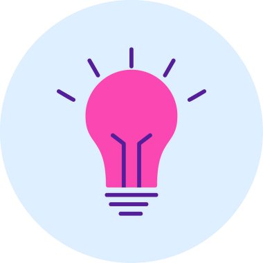 Fikir simgesinin vektör illüstrasyonu 