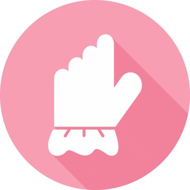 Eldiven simgesi, vektör illüstrasyonu basit tasarım