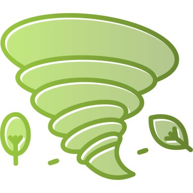 Tornado simgesi, vektör illüstrasyonu basit tasarım