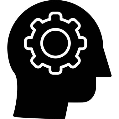 Eleştirel Düşünme Ağı simgesi, vektör illüstrasyonu