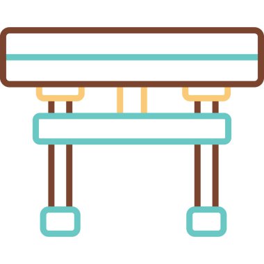 Torii Kapı Simgesi, Japon Kapısı, Vektör İllüstrasyonu 