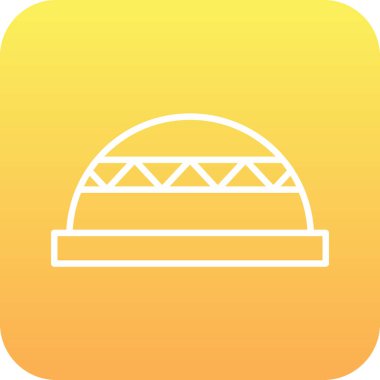 Bosu Ball web simgesi vektör illüstrasyonu