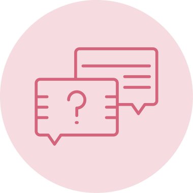 Sohbet baloncukları simgesi, vektör illüstrasyonu basit tasarım