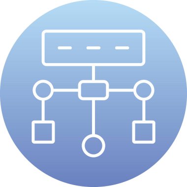 vector illustration of modern Algorithm icon            