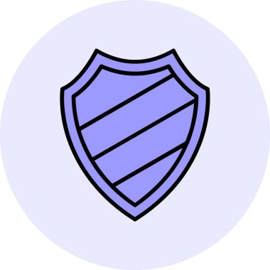 kalkan simgesi web basit illüstrasyon