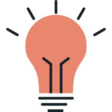 Fikir simgesinin vektör illüstrasyonu 