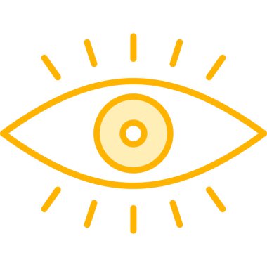 vizyon. Web simgesi basit illüstrasyon