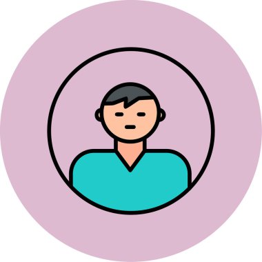 user icon, vector illustration simple design