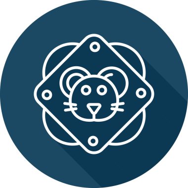 fare hayvan simgesi, vektör illüstrasyonu 