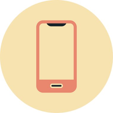 Akıllı telefon. Web simgesi basit illüstrasyon 