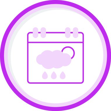 Takvim simgesi, vektör illüstrasyonu basit tasarım