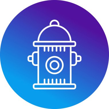 Yangın musluğu simgesinin vektör illüstrasyonu           