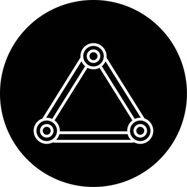 Üçgen işareti. Basit tasarım çizimi