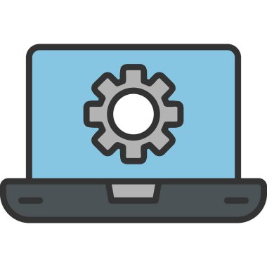 Yazılım web simgesi vektör illüstrasyonu