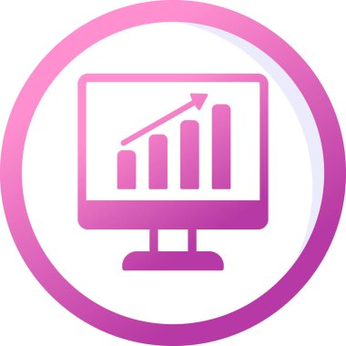 iş veri analiz simgesi vektör illüstrasyonu