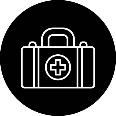 ilk yardım kutusu vektör simgesi 
