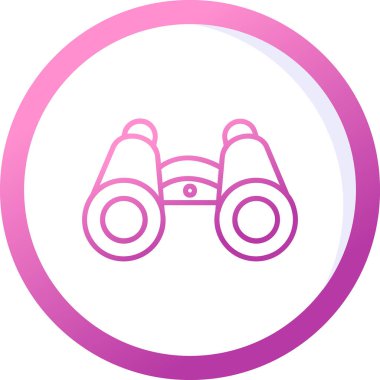 dürbün web simgesi, vektör çizim 