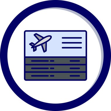 Seyahat ikonunun vektör illüstrasyonu. Ayrılışlar                   