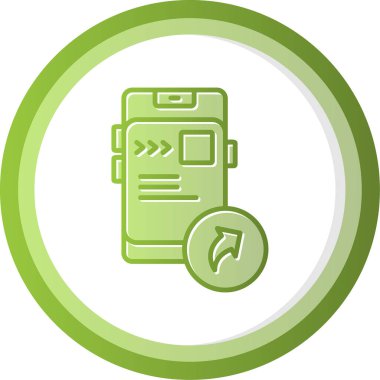 İleri simgesinin vektör illüstrasyonu  