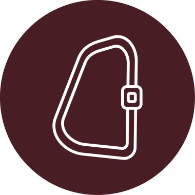 Karabinalı ağ simgesi vektör çizimi