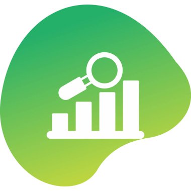 Veri analizi. Web simgesi basit illüstrasyon                  