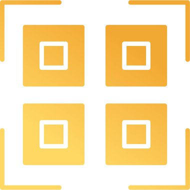 Barkod. Web simgesi basit illüstrasyon         