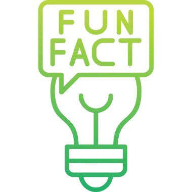 Eğlenceli Gerçekler konuşma balonu web simgesi, vektör illüstrasyonu