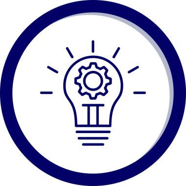 İnovasyon web simgesi basit illüstrasyon 