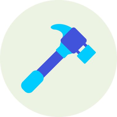 Çekiç ağı simgesi, basit vektör illüstrasyonu 