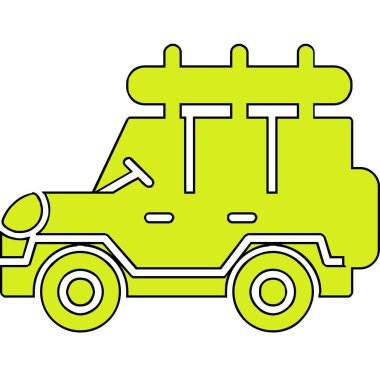 Safari cipi. Web simgesi basit illüstrasyon 