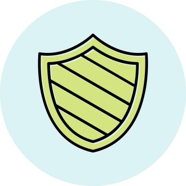 kalkan simgesi web basit illüstrasyon