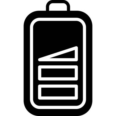 düşük pil web simgesi, vektör çizim
