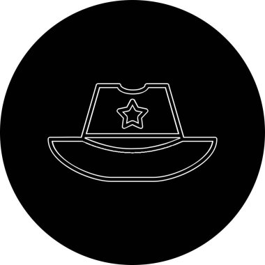 Şapka kutsal kişilerin resmi, basit vektör çizim 