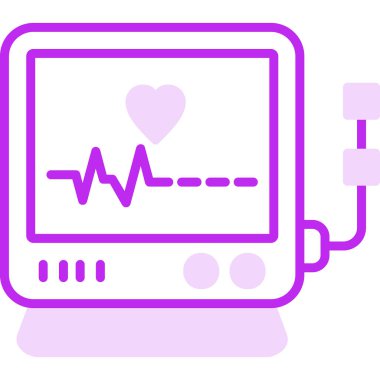 Monitör simgesinin vektör illüstrasyonu 