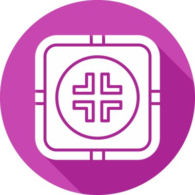 Çıkış düğmesi simgesi, basit vektör illüstrasyonu 