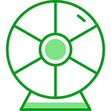 tekerlek düz simgesi, vektör çizim