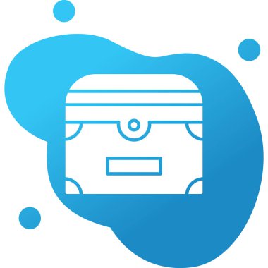 Göğüs simgesi, vektör illüstrasyonu basit tasarım