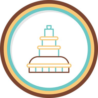 Çeşme. Web simgesi basit illüstrasyon