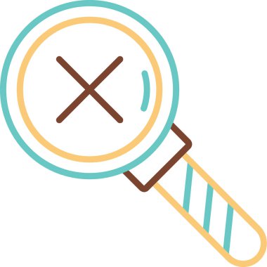 Yanlış simgenin vektör illüstrasyonu 