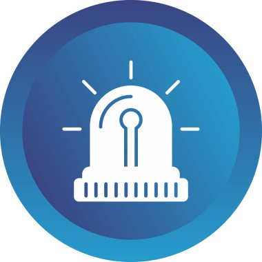 Modern Siren simgesinin vektör illüstrasyonu      