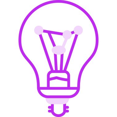 Ampul. Web simgesi basit illüstrasyon