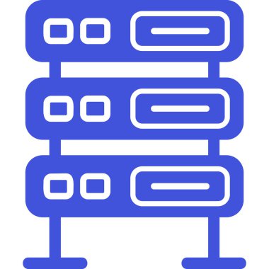 Sunucu. Web simgesi basit illüstrasyon