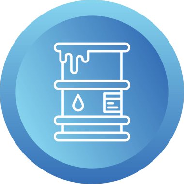 Namlu simgesi, vektör illüstrasyonu basit tasarım