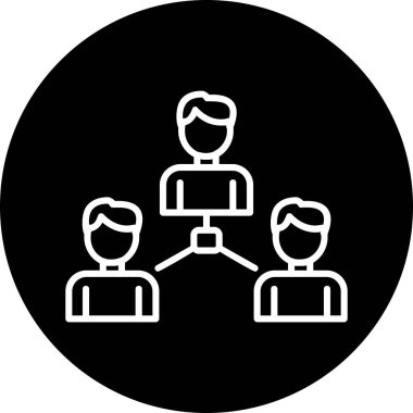 Sosyoloji simgesinin vektör illüstrasyonu 