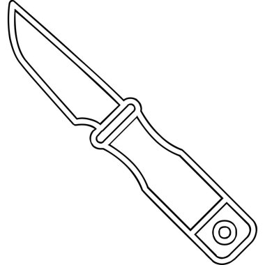 bıçak simgesi vektör illüstrasyonu