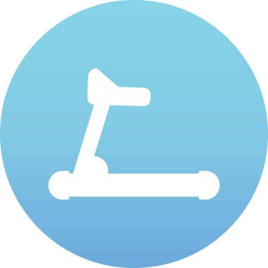 koşu bandı web simgesi, vektör çizim 